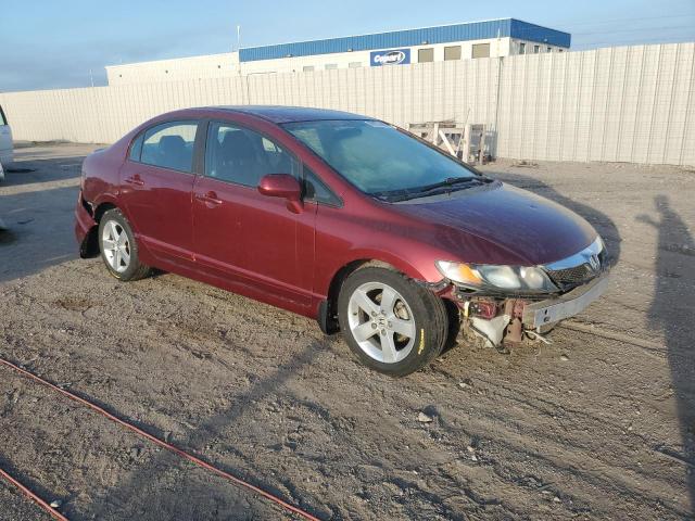 19XFA16699E010989 - 2009 HONDA CIVIC LX-S أحمر صورة 4