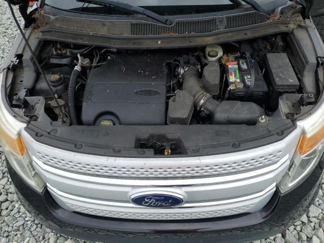 1FMHK7D80CGA11366 - 2012 FORD EXPLORER XLT BLACK photo 12