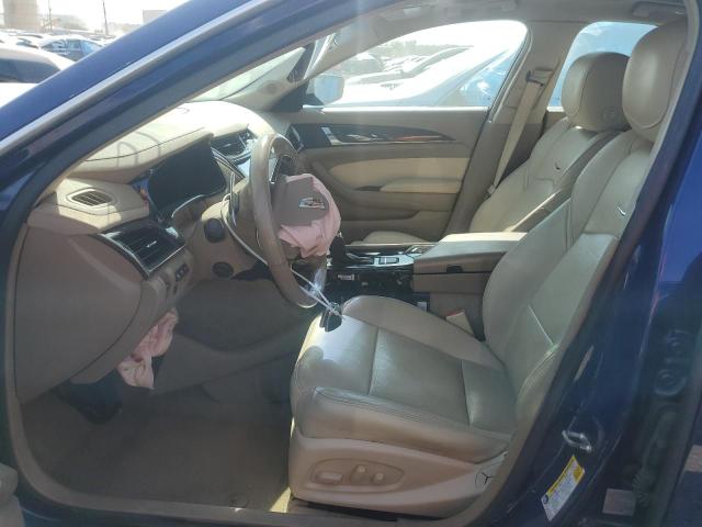 1G6AY5S36F0125307 - 2015 CADILLAC CTS PERFORMANCE COLLECTION BLUE photo 7