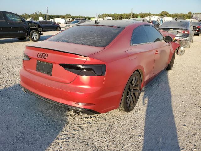 WAUP4AF5XJA041255 - 2018 AUDI S5 PREMIUM PLUS RED photo 4