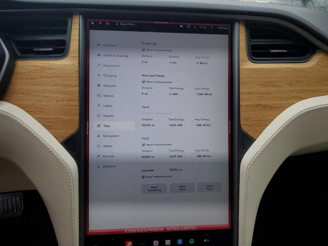 5YJSA1E21LF412634 - 2020 TESLA MODEL S Ağ foto 9