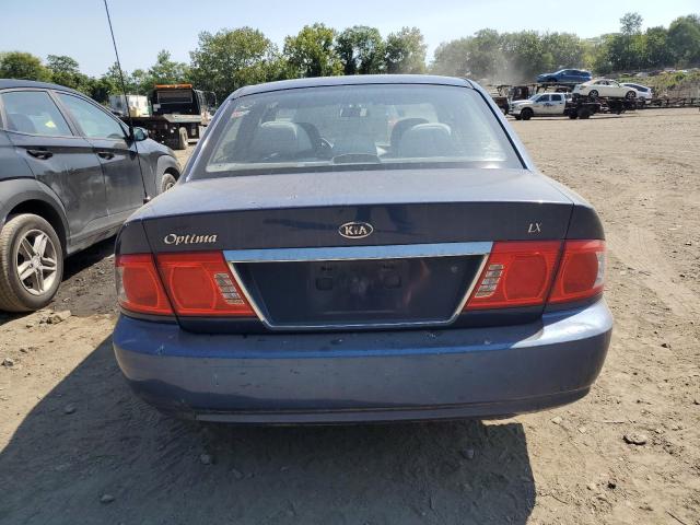 KNAGD126845306198 - 2004 KIA OPTIMA LX BLUE photo 6