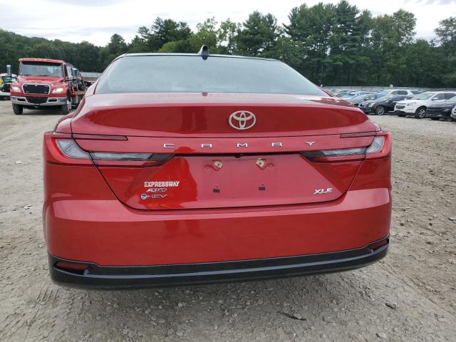 4T1DBADK4SU005383 - 2025 TOYOTA CAMRY XSE RED photo 6