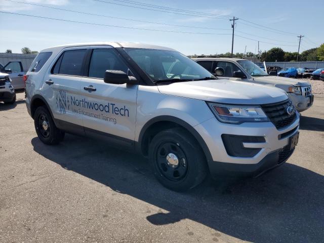 1FM5K8AR4JGA46544 - 2018 FORD EXPLORER POLICE INTERCEPTOR 银色 照片 4
