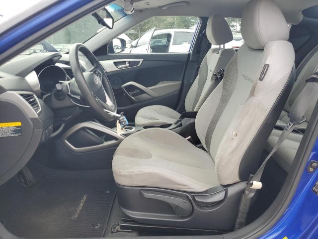 KMHTC6AD8CU037430 - 2012 HYUNDAI VELOSTER BLUE photo 7