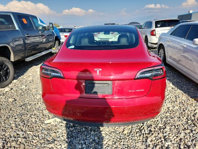 5YJ3E1EB3NF153995 - 2022 TESLA MODEL 3 Rojo foto 6
