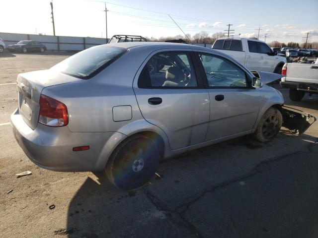 KL1TD526X5B391435 - 2005 CHEVROLET AVEO BASE SILVER photo 3
