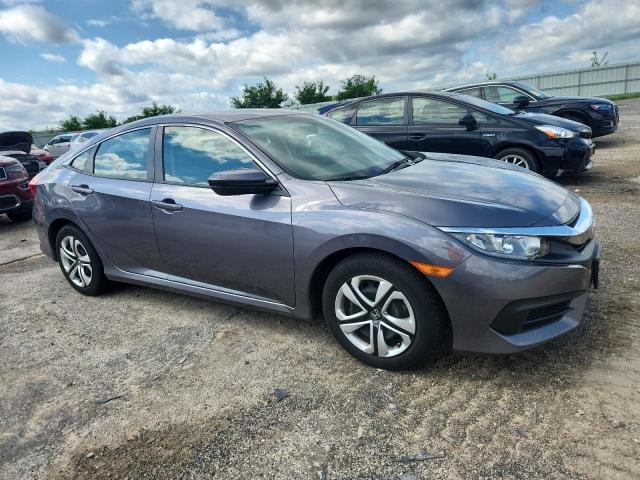 19XFC2F57JE034168 - 2018 HONDA CIVIC LX GRAY photo 4