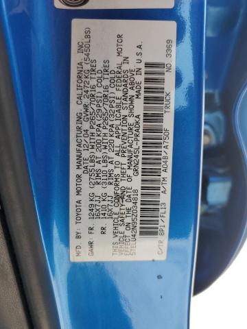 5TELU42N95Z034818 - 2005 TOYOTA TACOMA DOUBLE CAB 蓝色 照片 12