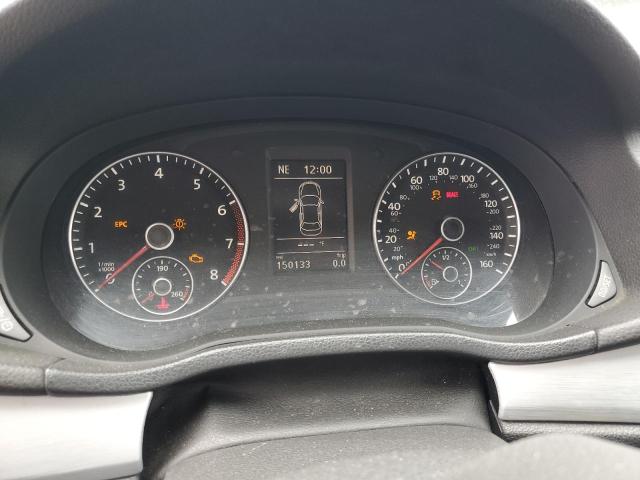 1VWBP7A36DC031213 - 2013 VOLKSWAGEN PASSAT SE GRAY photo 9