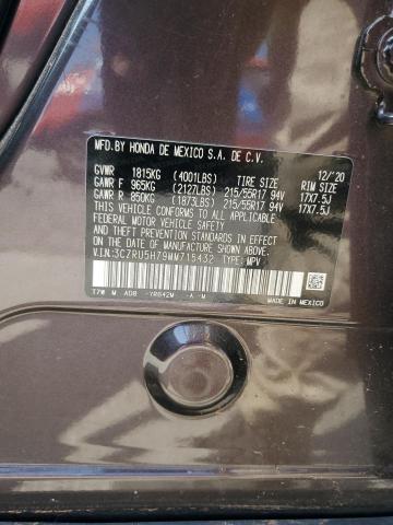 3CZRU5H79MM715432 - 2021 HONDA HR-V EXL PURPLE photo 14