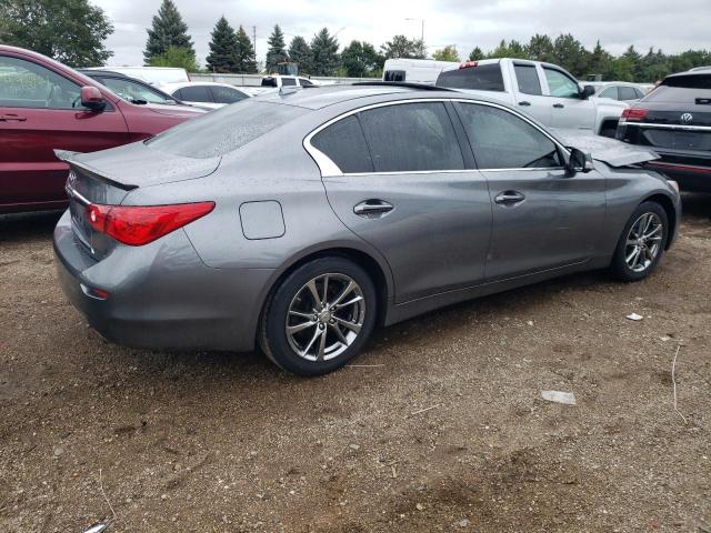 JN1BV7AR7FM421301 - 2015 INFINITI Q50 BASE GRAY photo 3