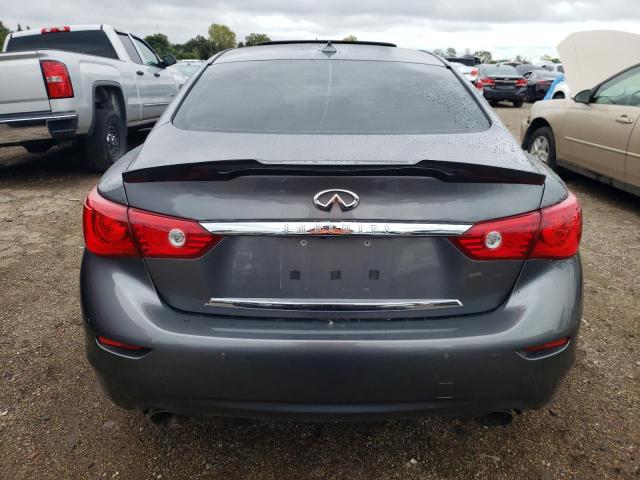 JN1BV7AR7FM421301 - 2015 INFINITI Q50 BASE GRAY photo 6