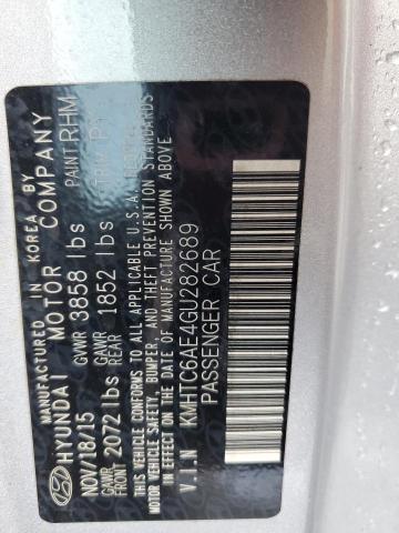 KMHTC6AE4GU282689 - 2016 HYUNDAI VELOSTER TURBO 银色 照片 13