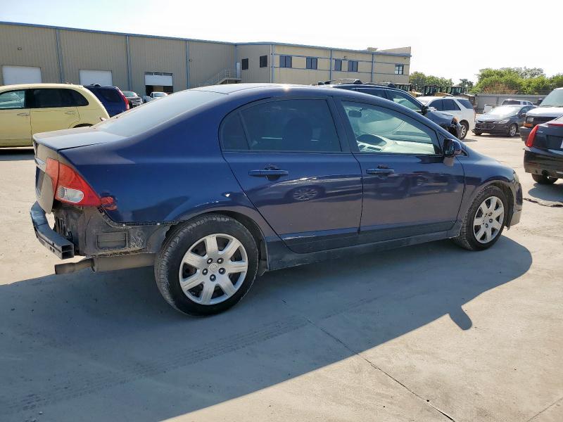 2HGFA1F58AH561335 - 2010 HONDA CIVIC LX BLUE photo 3