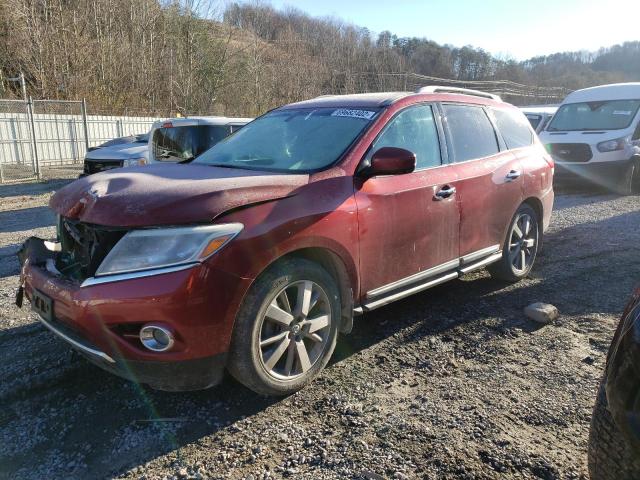 5N1AR2MN6EC665496 - 2014 NISSAN PATHFINDER S RED photo 1