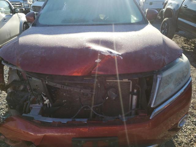 5N1AR2MN6EC665496 - 2014 NISSAN PATHFINDER S RED photo 12
