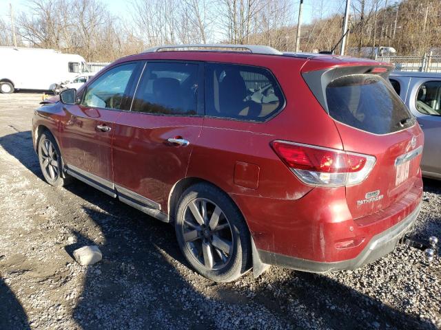 5N1AR2MN6EC665496 - 2014 NISSAN PATHFINDER S RED photo 2