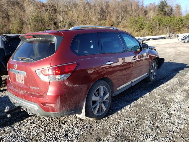 5N1AR2MN6EC665496 - 2014 NISSAN PATHFINDER S RED photo 3