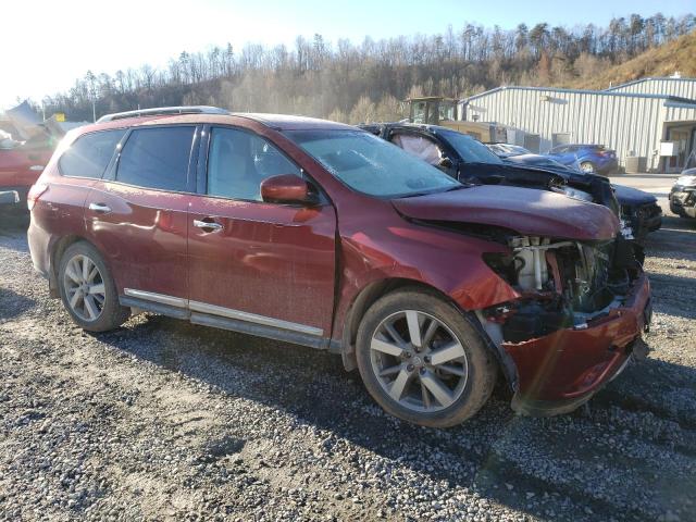 5N1AR2MN6EC665496 - 2014 NISSAN PATHFINDER S RED photo 4