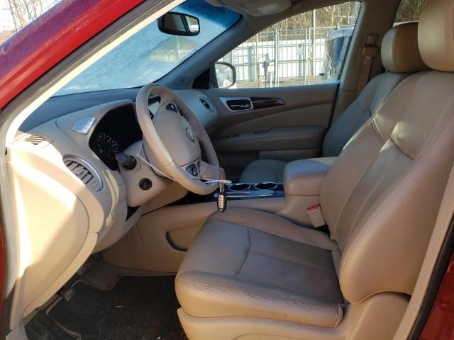 5N1AR2MN6EC665496 - 2014 NISSAN PATHFINDER S RED photo 7