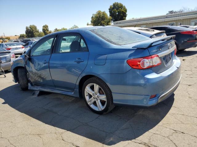 5YFBU4EE3DP102218 - 2013 TOYOTA COROLLA BASE BLUE photo 2