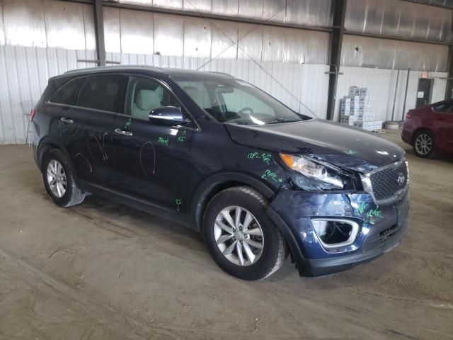 5XYPGDA59HG322427 - 2017 KIA SORENTO LX BLUE photo 4