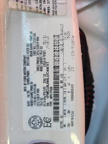 1FMCU9J94LUC44083 - 2020 FORD ESCAPE TITANIUM WHITE photo 14