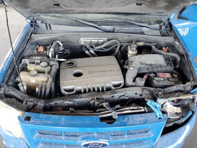 1FMCU49319KB04113 - 2009 FORD ESCAPE HYBRID ლურჯი ფოტო 12