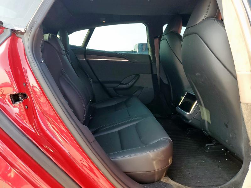 5YJSA1E50NF489265 - 2022 TESLA MODEL S Червоний фото 10