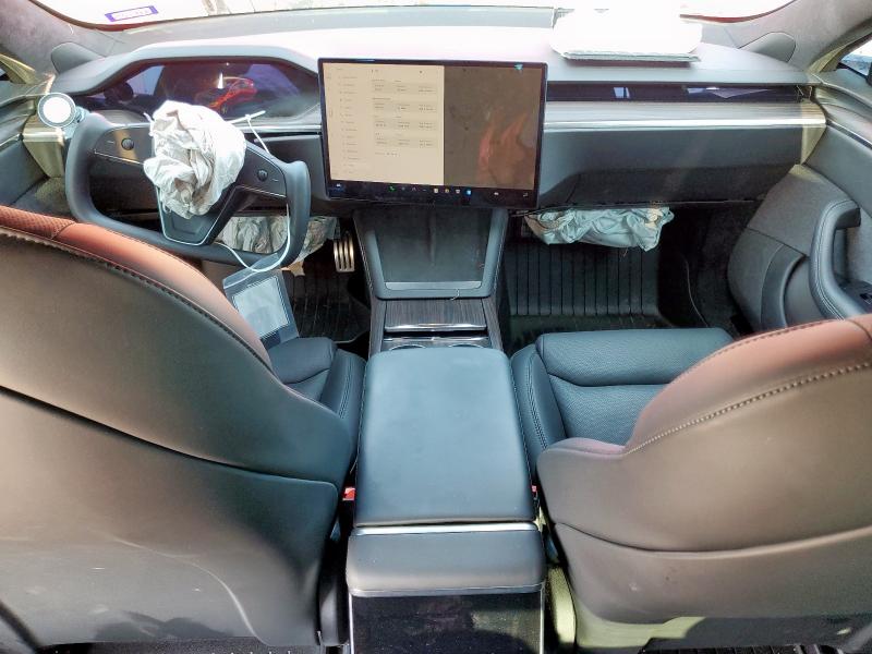 5YJSA1E50NF489265 - 2022 TESLA MODEL S Червоний фото 8