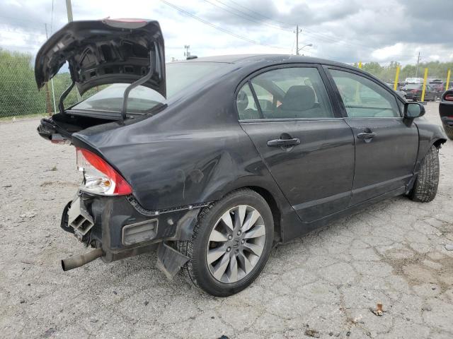 2HGFA15809H507146 - 2009 HONDA CIVIC EX BLACK photo 3