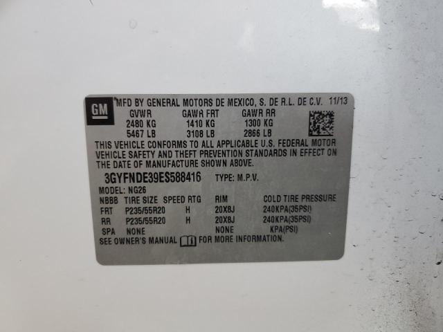 3GYFNDE39ES588416 - 2014 CADILLAC SRX PREMIUM COLLECTION Սպիտակ լուսանկար 13