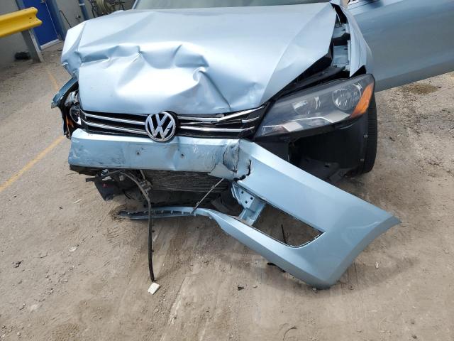 1VWBH7A3XCC103560 - 2012 VOLKSWAGEN PASSAT SE BLUE photo 11