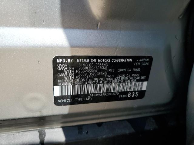 JA4J3VA87RZ049079 - 2024 MITSUBISHI OUTLANDER SE SILVER photo 13
