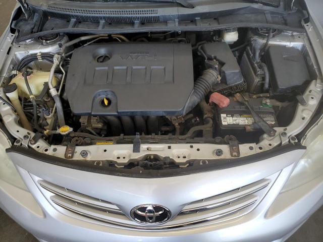 5YFBU4EE7DP126117 - 2013 TOYOTA COROLLA BASE SILVER photo 11