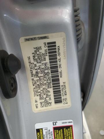 5YFBU4EE7DP126117 - 2013 TOYOTA COROLLA BASE SILVER photo 12