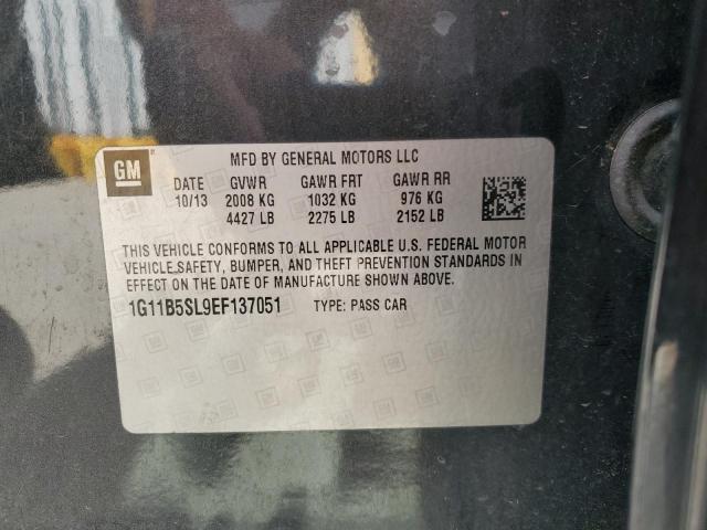 1G11B5SL9EF137051 - 2014 CHEVROLET MALIBU LS Сұр фото 12