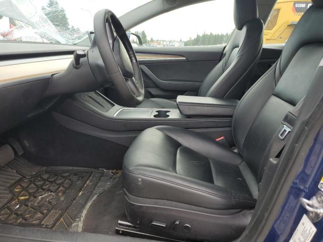 5YJ3E1EA2NF191497 - 2022 TESLA MODEL 3 Niebieski zdjęcie 7