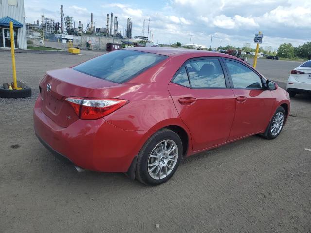 2T1BURHE2FC240733 - 2015 TOYOTA COROLLA L RED photo 3