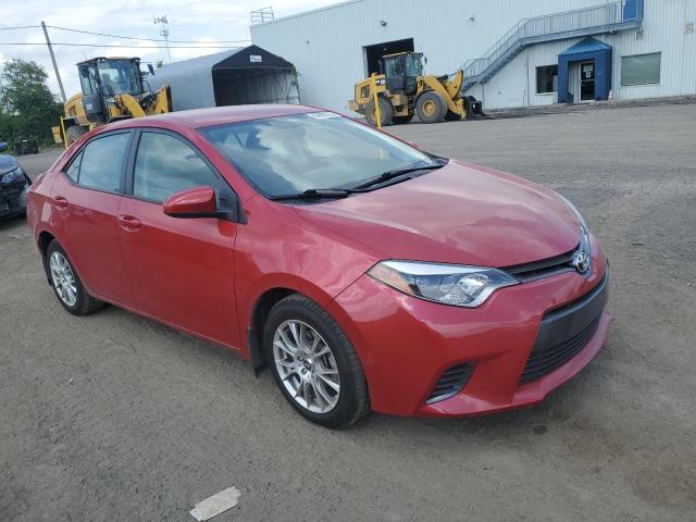 2T1BURHE2FC240733 - 2015 TOYOTA COROLLA L RED photo 4