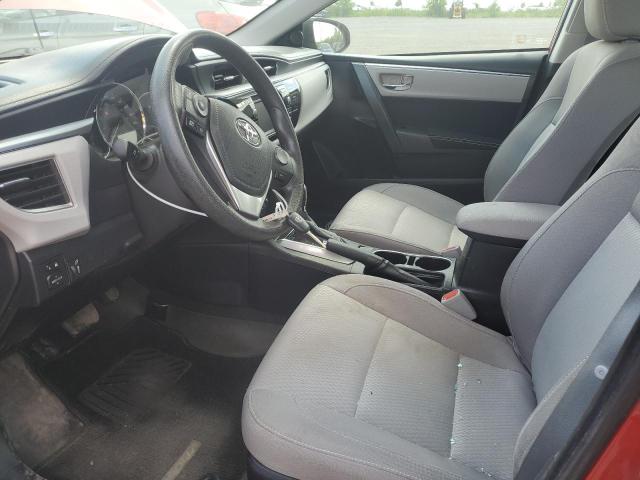 2T1BURHE2FC240733 - 2015 TOYOTA COROLLA L RED photo 7