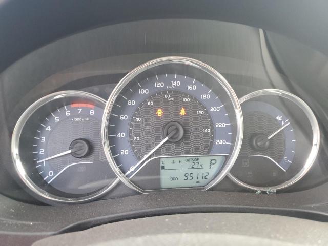 2T1BURHE2FC240733 - 2015 TOYOTA COROLLA L RED photo 9