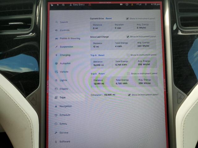 5YJXCAE22KF213610 - 2019 TESLA MODEL X BLUE photo 9