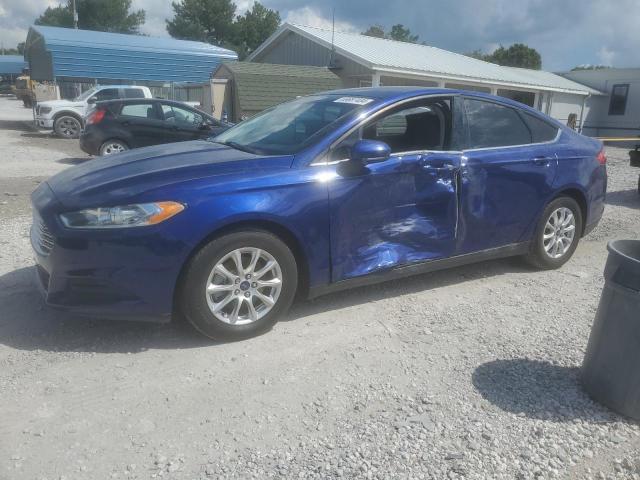 3FA6P0G73GR303928 - 2016 FORD FUSION S BLUE photo 1