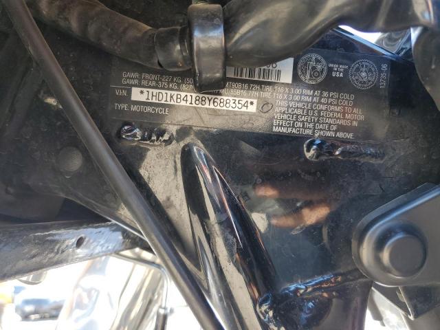 1HD1KB4188Y688354 - 2008 HARLEY-DAVIDSON FLHX BLUE photo 8