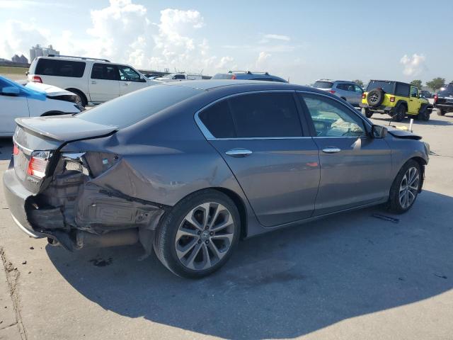 1HGCR2F50EA091906 - 2014 HONDA ACCORD SPORT GRAY photo 3