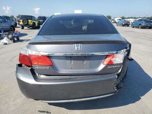 1HGCR2F50EA091906 - 2014 HONDA ACCORD SPORT GRAY photo 6