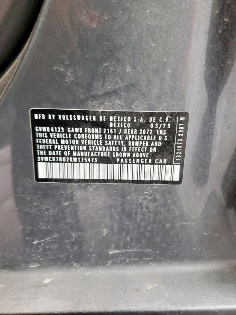 3VWCB7BU2KM175475 - 2019 VOLKSWAGEN JETTA S SILVER photo 24