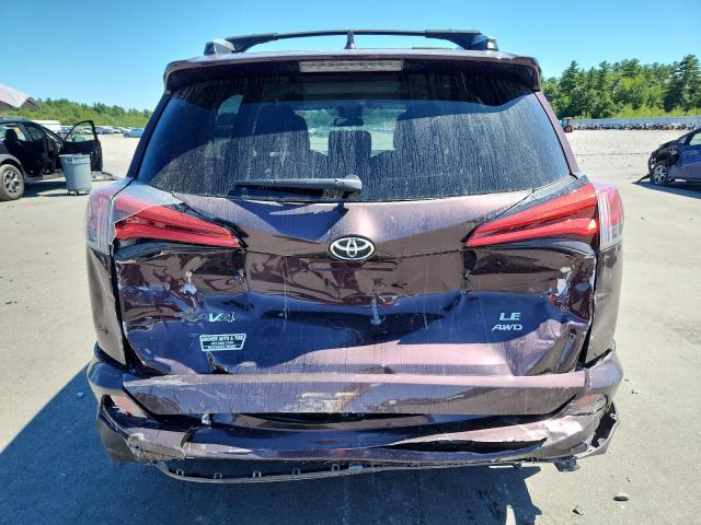 2T3BFREV8HW671407 - 2017 TOYOTA RAV4 LE მუქწითელი ფოტო 6